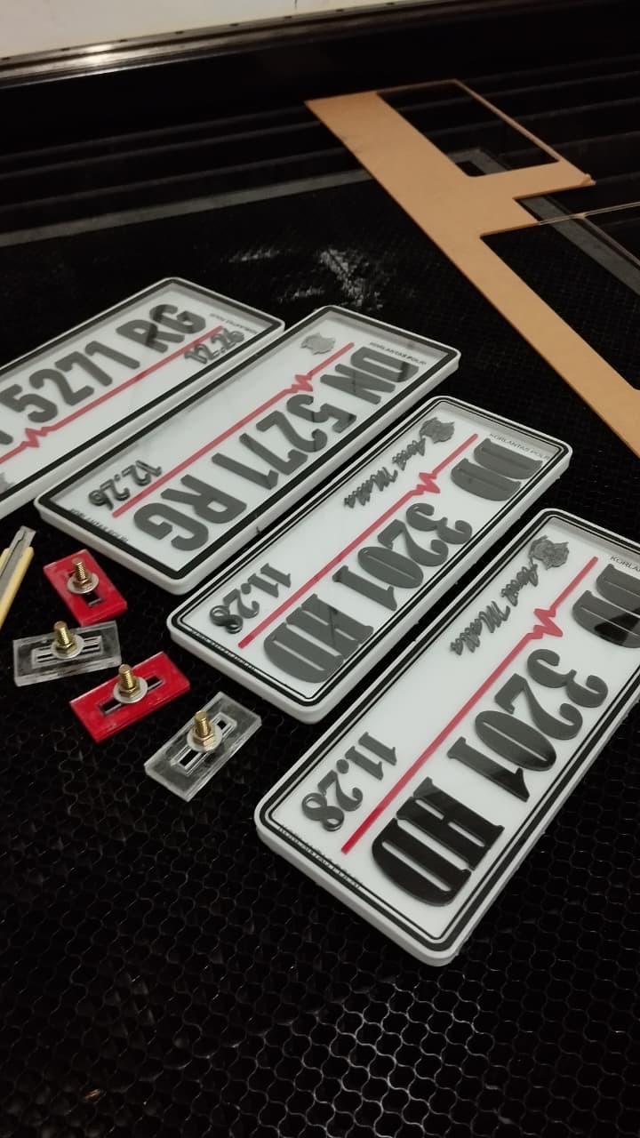 plat nomor motor+cover